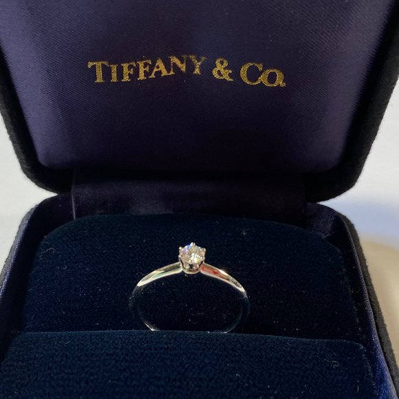 Tiffany & Co. Jewelry - Tiffany Diamond Solitaire Engagement Ring Size 8